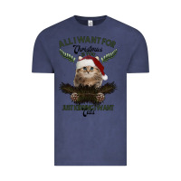 Vintage Denim All I Want For Christmas Is You Just Kidding I Want Cats Vintage Tee - Bettercallsaul