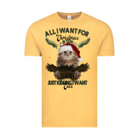 Vintage Mustard All I Want For Christmas Is You Just Kidding I Want Cats Vintage Tee - Bettercallsaul