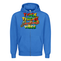 True Royal thick thighs juneteenth vibes Zipper Hoodie - FaDigitalArtStudio