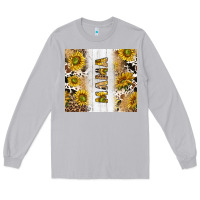 Moon Dust western mother's day mama with cowhide and sunflowers tumbler tbs Long Sleeve Tee - TumblerDesignByShophia