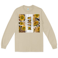 Mushroom western mother's day mama with cowhide and sunflowers tumbler tbs Long Sleeve Tee - TumblerDesignByShophia