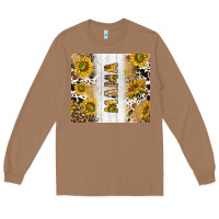 Toasted Coconut western mother's day mama with cowhide and sunflowers tumbler tbs Long Sleeve Tee - TumblerDesignByShophia