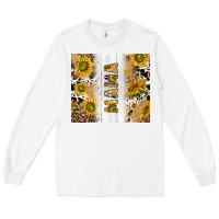 White western mother's day mama with cowhide and sunflowers tumbler tbs Long Sleeve Tee - TumblerDesignByShophia