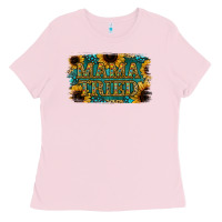 Bubblegum Pink Sunflower Serappe Turquoise Gemstone Mama Tried Ladies Tee - Jasminsmagicworld