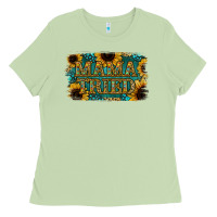 Matcha Sunflower Serappe Turquoise Gemstone Mama Tried Ladies Tee - Jasminsmagicworld