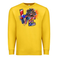 Lemon patriotic Love Premium Sweatshirt - CowhideDigitalArt