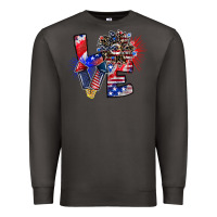 Smoke patriotic Love Premium Sweatshirt - CowhideDigitalArt
