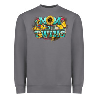 Storm Mom of twins sunflower mothers day Heavyweight Sweatshirt - HowdyJamesFarm