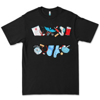 Black custom name nurse Premium Tee - MaliasSmallBusiness