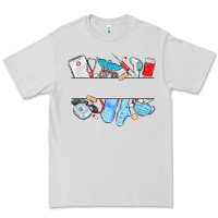 Dove Grey custom name nurse Premium Tee - MaliasSmallBusiness
