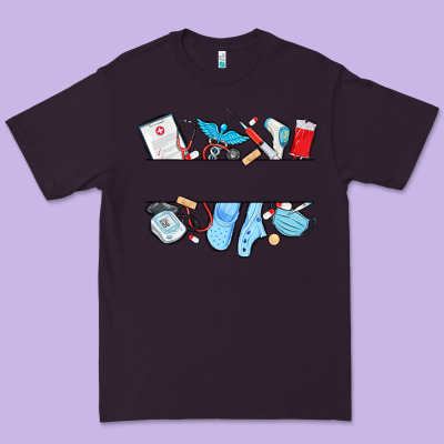 Custom Name Nurse Premium Tee Designed By Maliassmallbusiness
