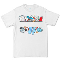 White custom name nurse Premium Tee - MaliasSmallBusiness