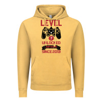 Vintage Mustard Kids Level 7 Unlocked Awesome Since 2013 Vintage Hoodie - Bettercallsaul