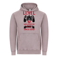 Kids Level 7 Unlocked Awesome Since 2013 Vintage Hoodie | Teevron