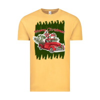 Vintage Mustard merry christmas y'all truck Vintage Tee - Bettercallsaul