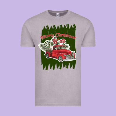 Merry Christmas Y'all Truck Vintage Tee Designed By Bettercallsaul