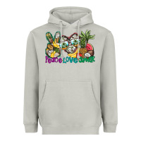 Moon Dust Peace Love Summer Heavyweight Hoodie - CowhideDigitalArt