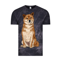 Cloud Black shiba inu Vintage Tee - RanaPortraitStore