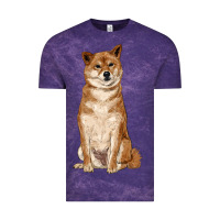 Cloud Purple shiba inu Vintage Tee - RanaPortraitStore