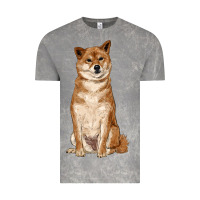 Cloud Rock shiba inu Vintage Tee - RanaPortraitStore