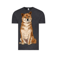 Vintage Black shiba inu Vintage Tee - RanaPortraitStore