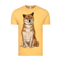 Vintage Mustard shiba inu Vintage Tee - RanaPortraitStore