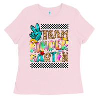 Bubblegum Pink team kindergarten Ladies Tee - NancyCooperArtShop