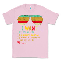 Bubblegum Pink I Want to Break Free to Ride My Bicycle Want It All Classic Tee - Bettercallsaul
