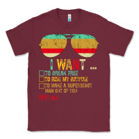 Burgundy I Want to Break Free to Ride My Bicycle Want It All Classic Tee - Bettercallsaul