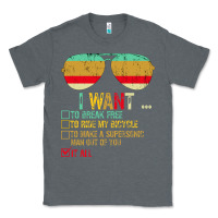 Charcoal Heather I Want to Break Free to Ride My Bicycle Want It All Classic Tee - Bettercallsaul