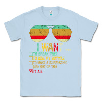 Dusty Blue I Want to Break Free to Ride My Bicycle Want It All Classic Tee - Bettercallsaul