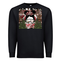 Black Little Miss Premium Sweatshirt - CowhideDigitalArt
