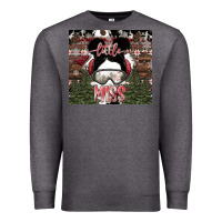 Charcoal Heather Little Miss Premium Sweatshirt - CowhideDigitalArt