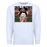 White Little Miss Premium Sweatshirt - CowhideDigitalArt