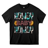 Black western howdy baby howdy Heavy Core Tee - NancyCooperArtShop