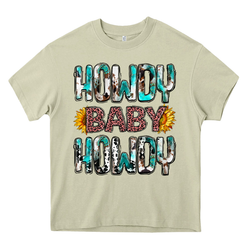 Western Howdy Baby Howdy Heavy Core Tee by NancyCooperArtShop | Teevron