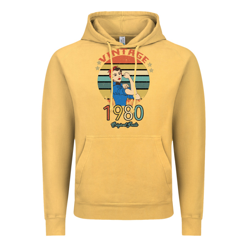 Vintage 1980 Original Parts Women 40th Birthday Vintage Hoodie by Bettercallsaul | Teevron