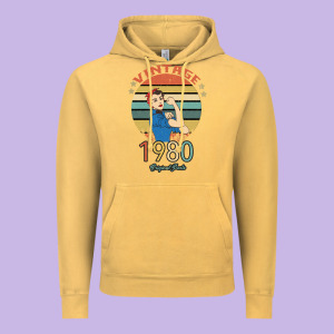 Vintage 1980 Original Parts Women 40th Birthday Vintage Hoodie Designed By Bettercallsaul