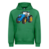 Emerald western farm tractor blue Urban Hoodie - Artiststas