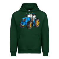 Forest Green western farm tractor blue Urban Hoodie - Artiststas