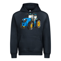 Navy western farm tractor blue Urban Hoodie - Artiststas