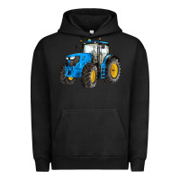 Pigment Black western farm tractor blue Urban Hoodie - Artiststas