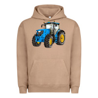 Pigment Burro western farm tractor blue Urban Hoodie - Artiststas