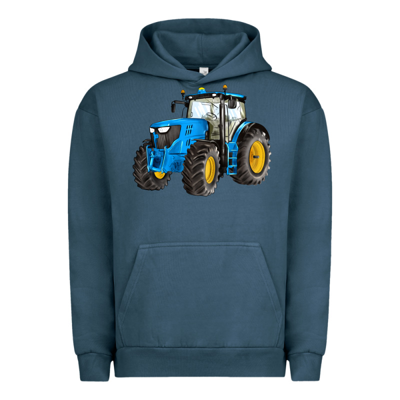 Western Farm Tractor Blue Urban Hoodie by Artiststas | Teevron