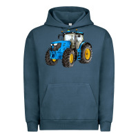 Pigment Midnight Navy western farm tractor blue Urban Hoodie - Artiststas
