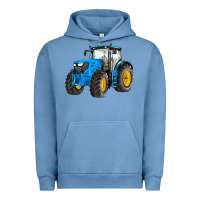 Pigment Pebble Blue western farm tractor blue Urban Hoodie - Artiststas
