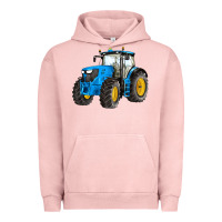 Pigment Salmon western farm tractor blue Urban Hoodie - Artiststas