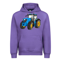 Tulip western farm tractor blue Urban Hoodie - Artiststas