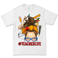 White messy bun teacher life Premium Tee - RanaPortraitStore