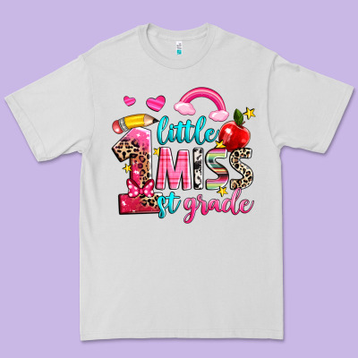 Little Miss First Grade Premium Tee Designed By Nancycooperartshop